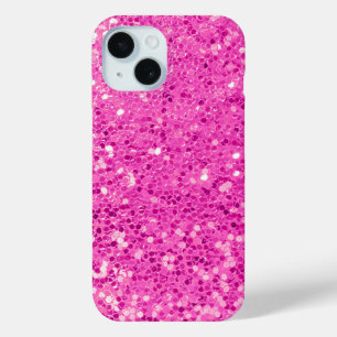 Roze Glitter Bling iPhone 15 Case
