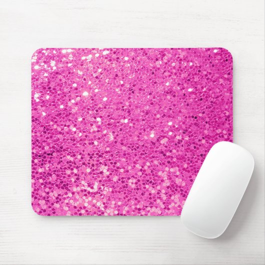 Roze Glitter Bling Muismat (Met muis)