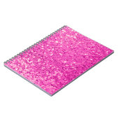 Roze Glitter Bling Notitieboek (Linkerzijde)