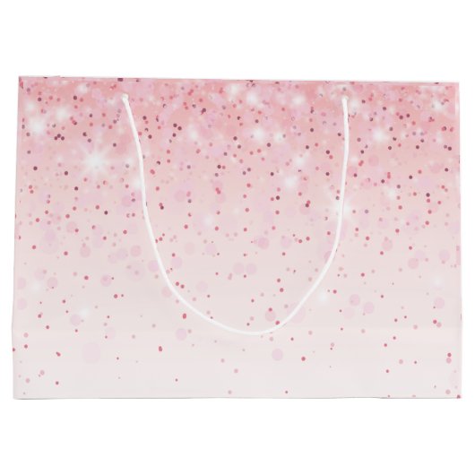 Roze Glitter Blush Groot Cadeauzakje (Achterkant)