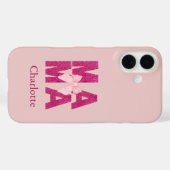 Roze Glitter Boog MAMA Coquette Esthetische Moeder Case-Mate iPhone Case (Achterkant (horizontaal))