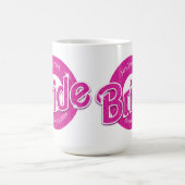 Roze Glitter Bruid Koffiemok (Center)