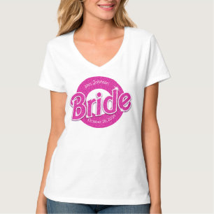 Roze Glitter Bruid T-shirt