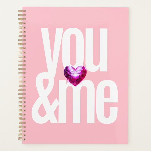  Roze Glitter bruiloft en Valentijnse Planner (Voorkant)