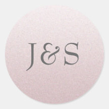 Roze glitter bruiloft gepersonaliseerde initiaal s