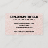 Roze Glitter Business - Aangepast Visitekaartje (Achterkant)