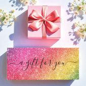 Roze Glitter Business Cadeaubon