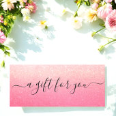 Roze Glitter Business Cadeaubon