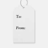 Roze glitter cadeaulabel (Achterkant)