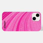 Roze glitter Case-Mate iPhone case (Achterkant (horizontaal))