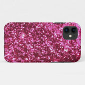 Roze Glitter Case-Mate iPhone Case (Achterkant (horizontaal))