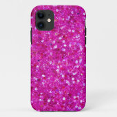 Roze glitter Case-Mate iPhone case (Achterkant)