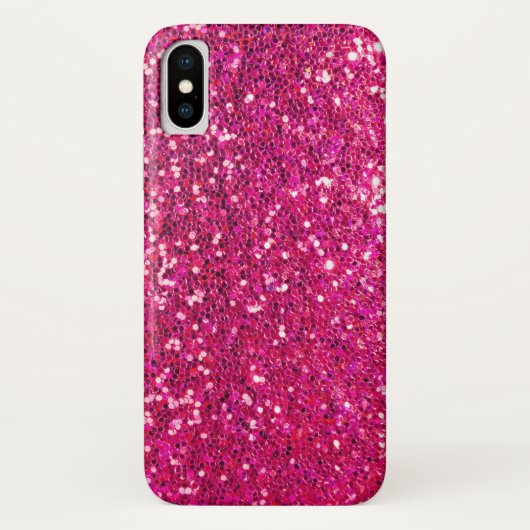 Roze glitter Case-Mate iPhone case (Achterkant)