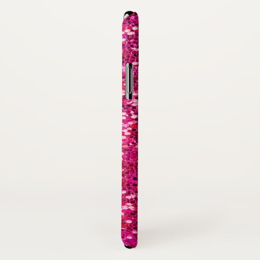 Roze glitter Case-Mate iPhone case (Achterkant / rechts)