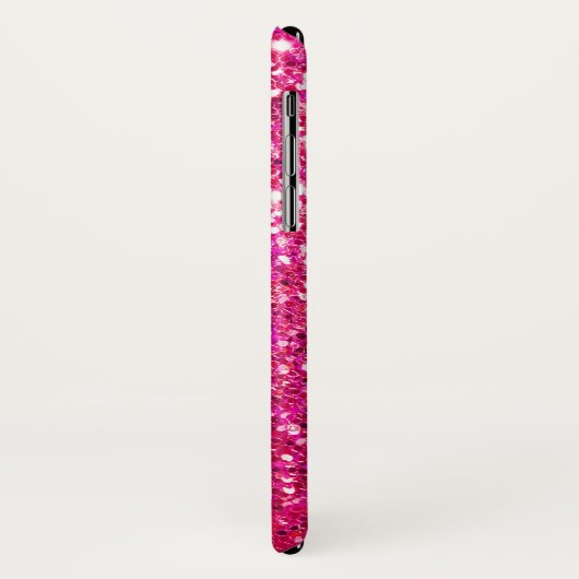 Roze glitter Case-Mate iPhone case (Achterkant/links)
