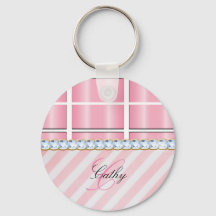 Roze Glitter Chevron Pset Rhinestones personaliser