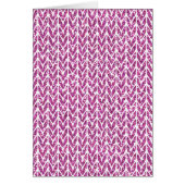 Roze Glitter Chevrons Knit Pattern Print (Voorkant)