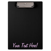 Roze Glitter Chevrons Knit Pattern Print Klembord (Voorkant)