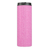 Roze Glitter Chic Pattern Mame Gepersonaliseerd Thermosbeker (Achterkant)