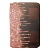 Roze glitter Chocolate Drip Sugar Sweets Girly Badmat (Voorkant Verticaal)