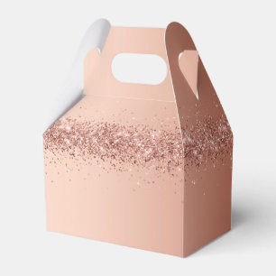 Roze glitter Creëer je eigen voordelige doos Bedankdoosjes