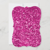 Roze Glitter Cross Heilige Communie of Bevestiging Kaart (Achterkant)