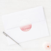 Roze Glitter Custom Trendy Ronde Sticker (Envelop)