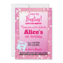 Roze Glitter Doll Theme Verjaardag