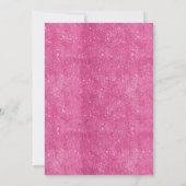Roze Glitter Driejarige Make Up Verjaardag Kaart (Achterkant)