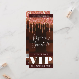 Roze Glitter Drip Chocolate Snoep Bar Party VIP