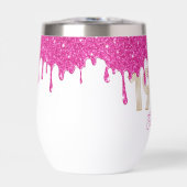 Roze Glitter Drip Gold 1984 40ste verjaardag