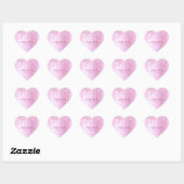 Roze glitter Drip Jewish Hebrew Happy Purim Heart Hart Sticker (Vel)