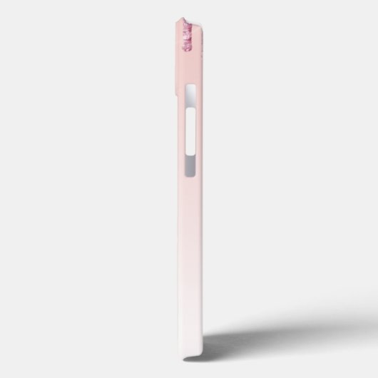 Roze glitter drip roos goudbolombre naam girly Case-Mate iPhone case (Achterkant / Links)