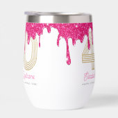 Roze Glitter Druppel 40e Verjaardag  (Rechts)
