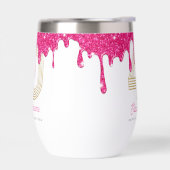 Roze Glitter Druppel 40e Verjaardag  (Links)