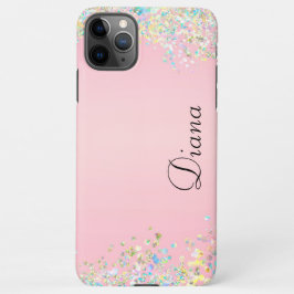  roze glitter effect iPhone 11Pro max hoesje