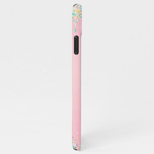  roze glitter effect iPhone hoesje (Rechterkant)