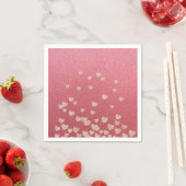 Roze Glitter en Hartjes Servetten (Insitu)