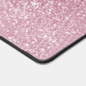 Roze Glitter en Leopard Patroon - Personaliseren Bureaumat (Hoek)