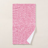 Roze glitter en sparkles afbeelding print bad handdoek (Handdoek)