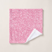 Roze glitter en sparkles afbeelding print bad handdoek (Wasdoekje)
