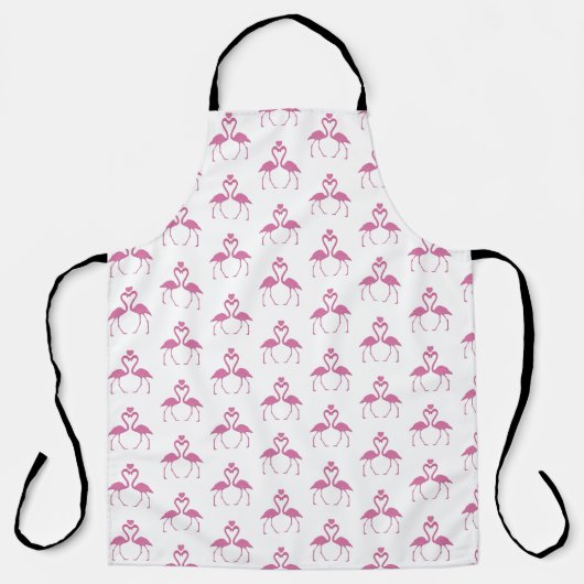 Roze Glitter Flamingo Schort (Voorkant)