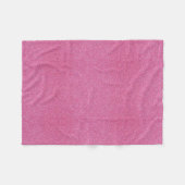 Roze Glitter Fleece Blanket (Voorkant (Horizontaal))
