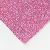 Roze Glitter Fleece Blanket (Hoek)
