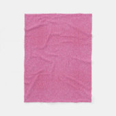 Roze Glitter Fleece Blanket (Voorkant)