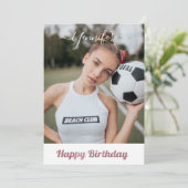 roze glitter - football minnaar - jarig meisje (Staand voorkant)