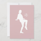 roze glitter - football minnaar - jarig meisje (Achterkant)