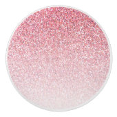 Roze glitter foto keramische knop (Voorkant)