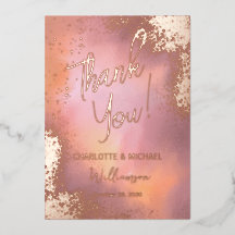 Roze Glitter Foto-overlay Trouw Dank Je