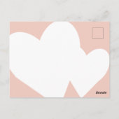 Roze Glitter Gelukkige Valentijnsdag XOX Briefkaart (Achterkant)